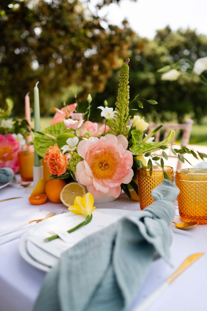 lonowai photographie decoration mariage agrumes fleurs pivoine